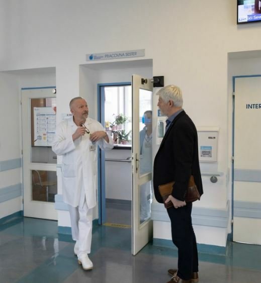 Petr Pavel na lékařském vyšetřením v Ústřední vojenské nemocnici v Praze (21.2.2023)