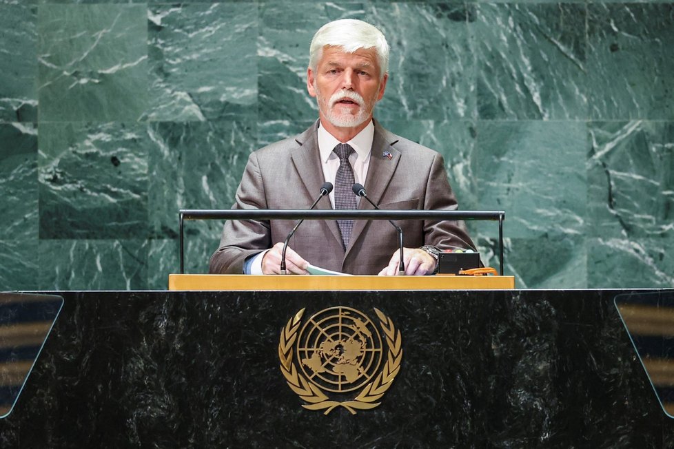 Petr Pavel mluvil na Valném shromáždění OSN o Ukrajině.