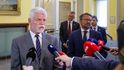 Prezident Petr Pavel po jednání s vládou. (8.6.2026) Prezident Petr Pavel po jednání s vládou. (8.6.2026)