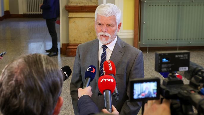 Prezident Petr Pavel po jednání s vládou. (8.6.2026) Prezident Petr Pavel po jednání s vládou. (8.6.2026)