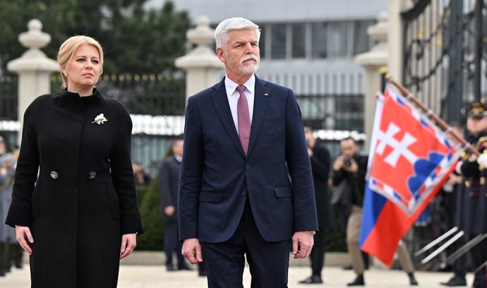 Prezident Petr Pavel při návštěvě Slovenska