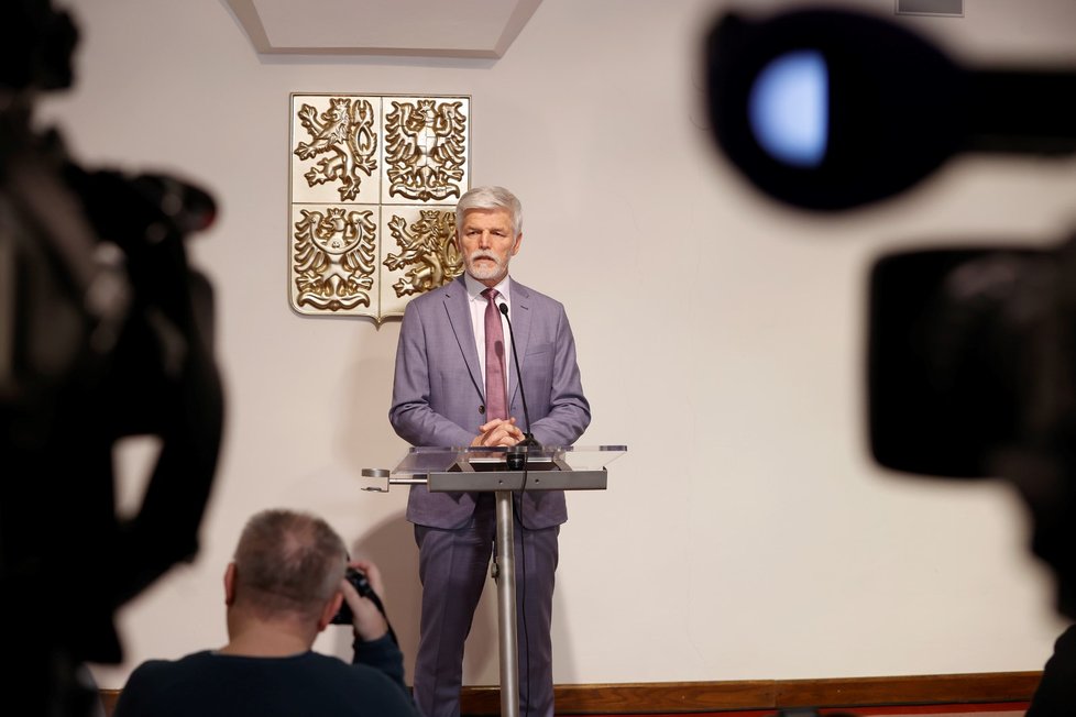 Petr Pavel na tiskové konferenci (20. 2. 2022)