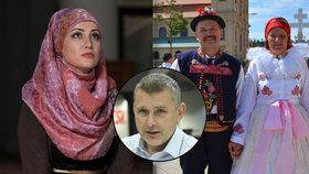 Muslimky by nemusely provokovat explicitně orientálním oblečením. Stejně by jim posloužil i tradiční lidový kroj, míní Petr Pelikán.