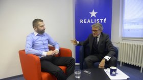 Lídr realistů Petr Robejšek během rozhovoru pro Blesk.cz