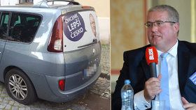 Lídrovi ústeckého ANO pro krajské volby Petru Urbánkovi propíchal vandal pneumatiky u rodinného vozu.