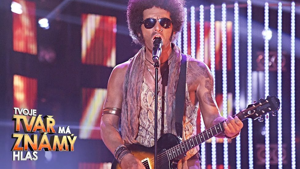 Petr Vondráček jako Lenny Kravitz v show Tvoje tvář má známý hlas