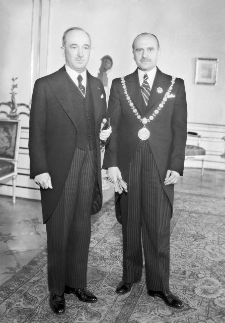 Petr Zenkl a Edvard Beneš, rok 1937.