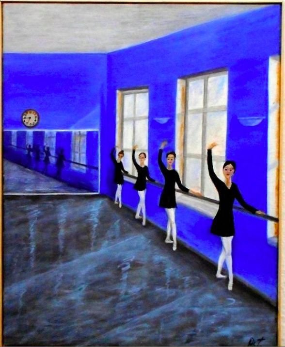 Obraz Petry Černocké: Baletky v sále, cena: 9 tisíc korun