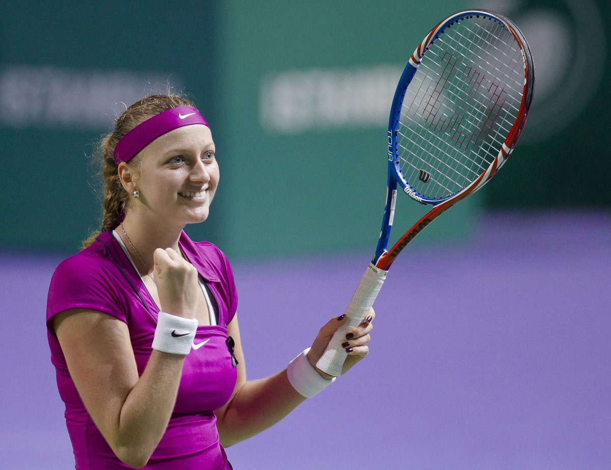 Petra Kvitová vlítla do Turnaje mistryň jako tajfun i díky svému vítěznému fialovému tričku.