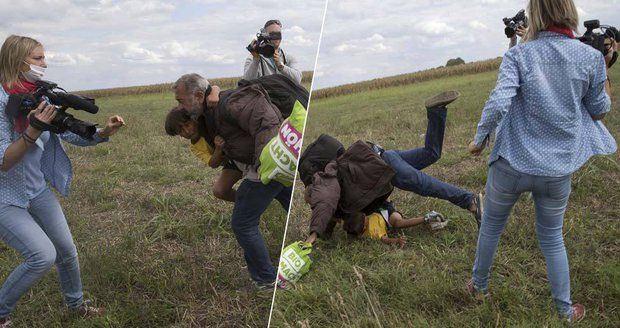 Maďarská kameramanka, která kopala do uprchlíků: Obvinili ji až po roce 