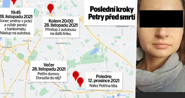 Zdravotní sestřičku Petru (†32) našli v Londýně mrtvou: Kudy vedly její poslední kroky?