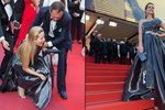 Petra Němcová klopýtla na červeném koberci v Cannes.