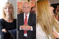 Paroubková: Zeman je alkoholik a špatný otec! Učí dceru lhát. Třeba o porno party