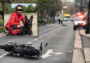 Záchranářku Petru srazil v listopadu 2019 na Smíchově motorkář, na místě zemřela.