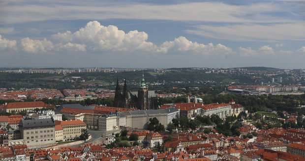 Pohled na Prahu.