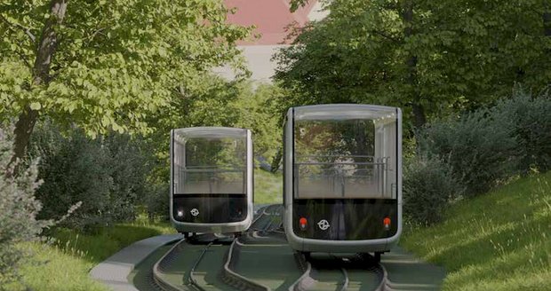 Vizualizace nových vozů podle návrhu české designérky Anny Marešové. Vozy budou více prosklené a nabídnou tak mnohem lepší výhled na město Vizualizace nových vozů podle návrhu české designérky Anny Marešové. Vozy budou více prosklené a nabídnou tak mnohem lepší výhled na město