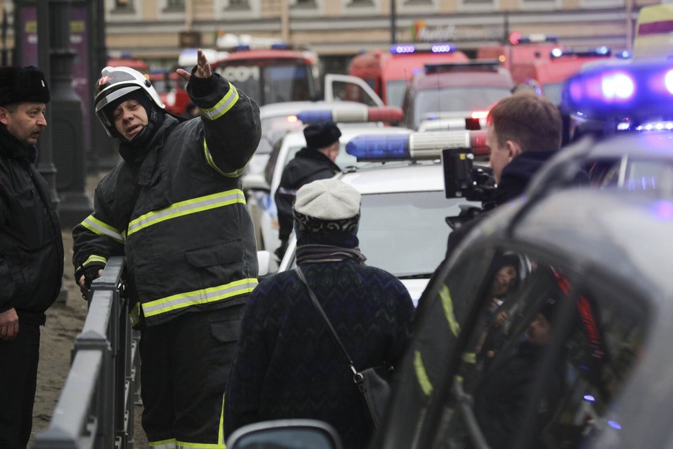 Následky výbuchů v petrohradském metru