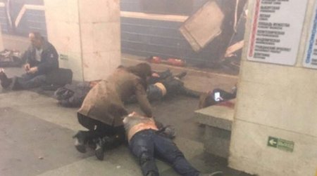 Zranění po výbuchu v petrohradském metru