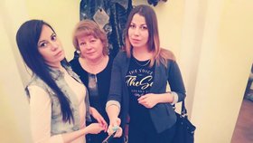 Irina Meďancevová s rodinou