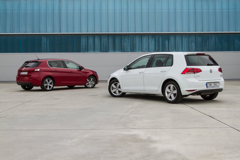 Peugeot 308 1.6 THP/115 kW vs. VW Golf 1.4 TSI/103 kW