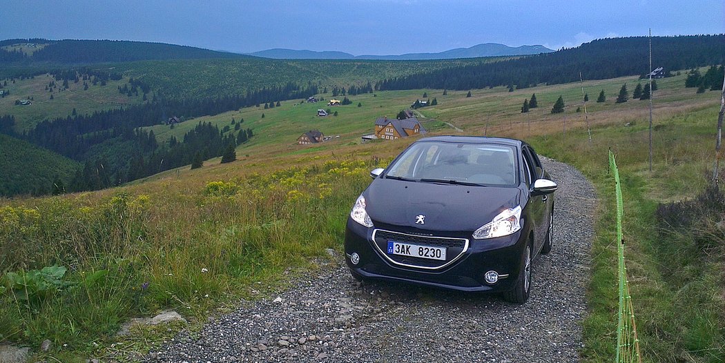 Vyšplhat na české hory: tento cíl plnil peugeot celý rok. I když pojetím městské auto, musel zvládat všechny cesty.