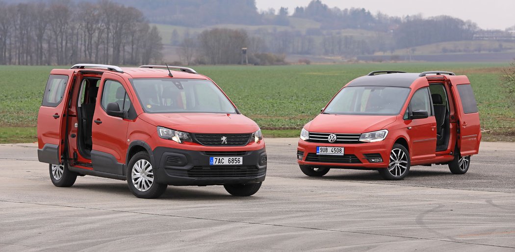 Peugeot Rifter 1.5 BlueHDi vs. Volkswagen Caddy 2.0 TDI