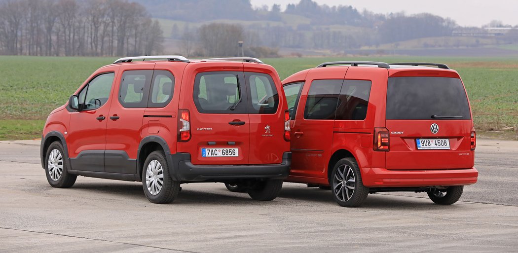 Peugeot Rifter 1.5 BlueHDi vs. Volkswagen Caddy 2.0 TDI