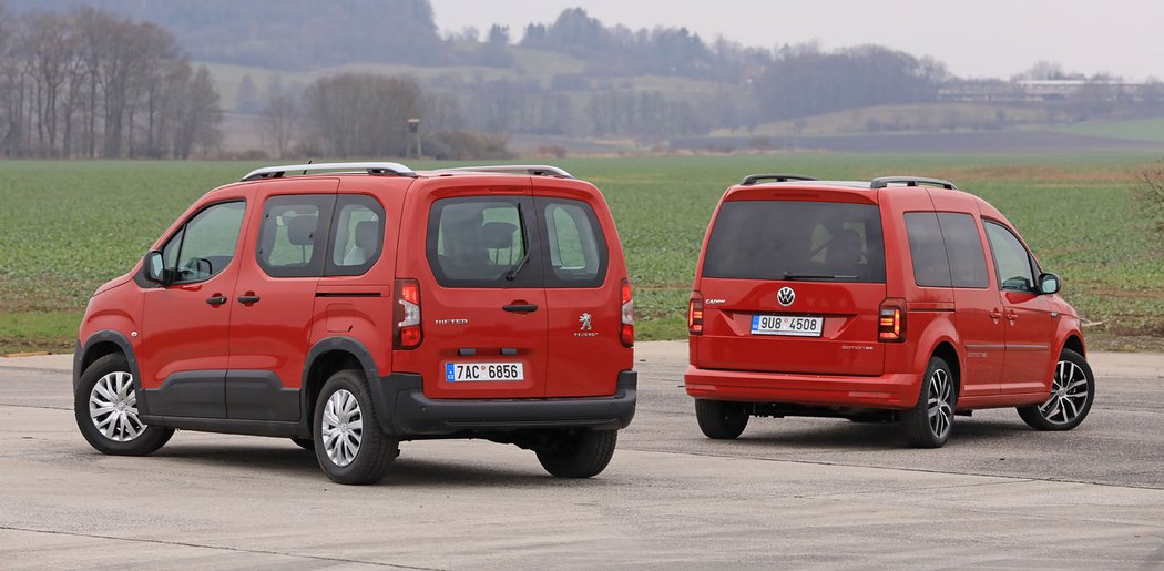 Peugeot Rifter 1.5 BlueHDi vs. Volkswagen Caddy 2.0 TDI