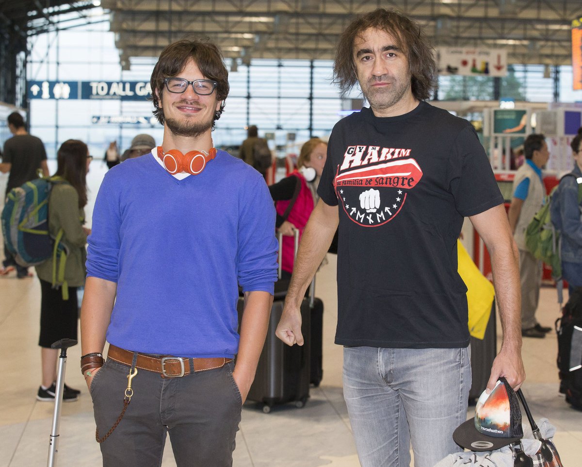 David Kraus (vlevo) a Jakub Kohák si zase vyrazili jako výlet.