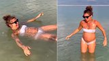 Těhotná Řachanda Pfauserová: Testovala fyzikální zákony v Mrtvém moři!
