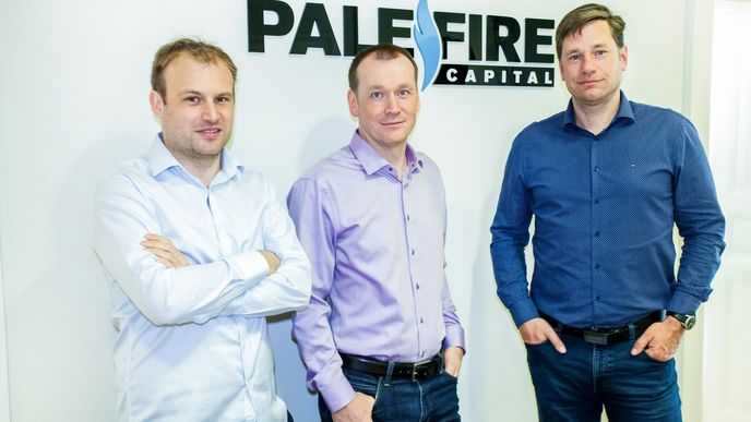 Partneři investiční skupiny Pale Fire Capital Jan Barta, Dušan Šenkypl a David Holý