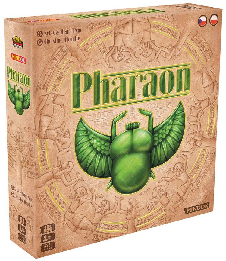 Cílem strategické deskové hry PHARAON je stát se nejslavnějším faraónem starověkého Egypta