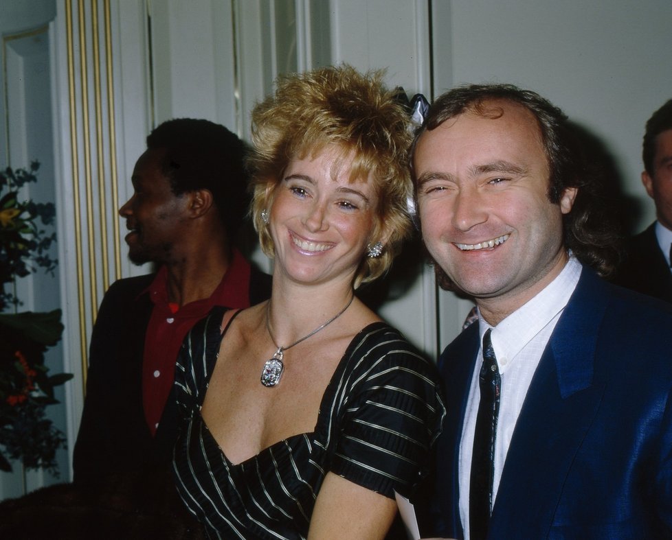 Phil Collins s bývalou manželkou Jill Tavelman