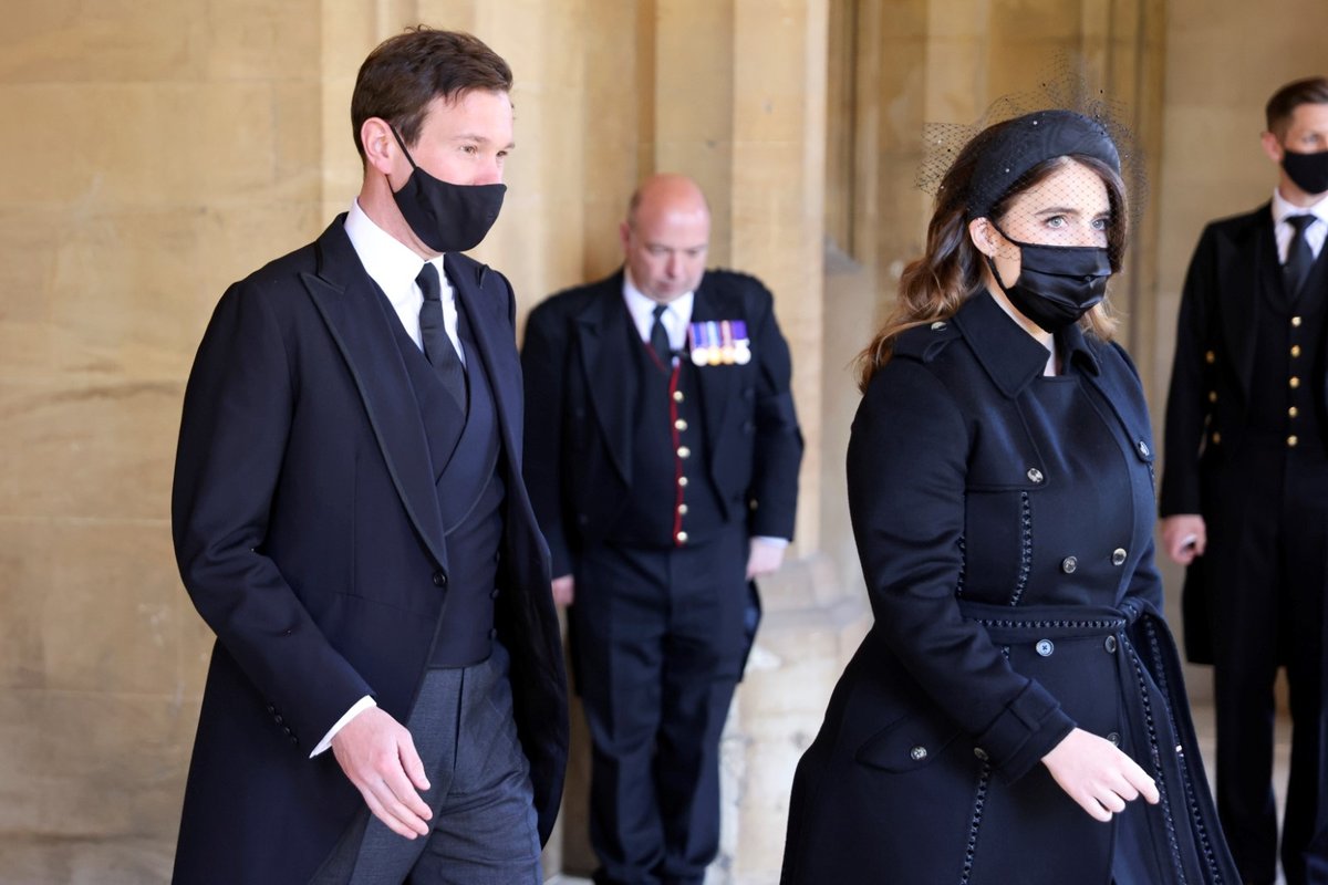 Pohřeb prince Philipa: Princezna Eugenie s manželem