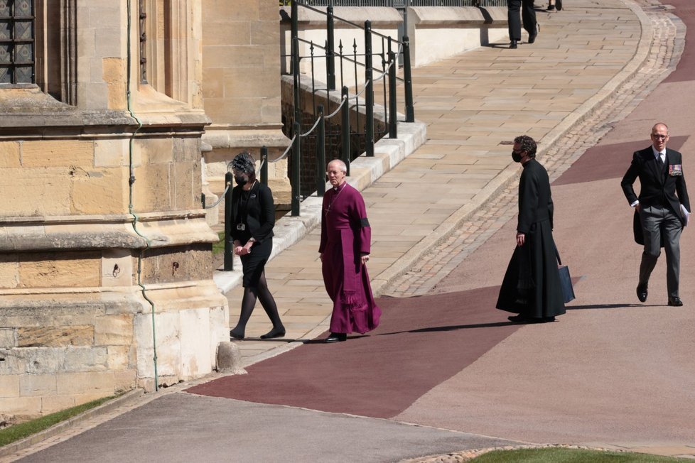 Arcibiskup z Canterbury Justin Welby na pozemcích hradu Windsor