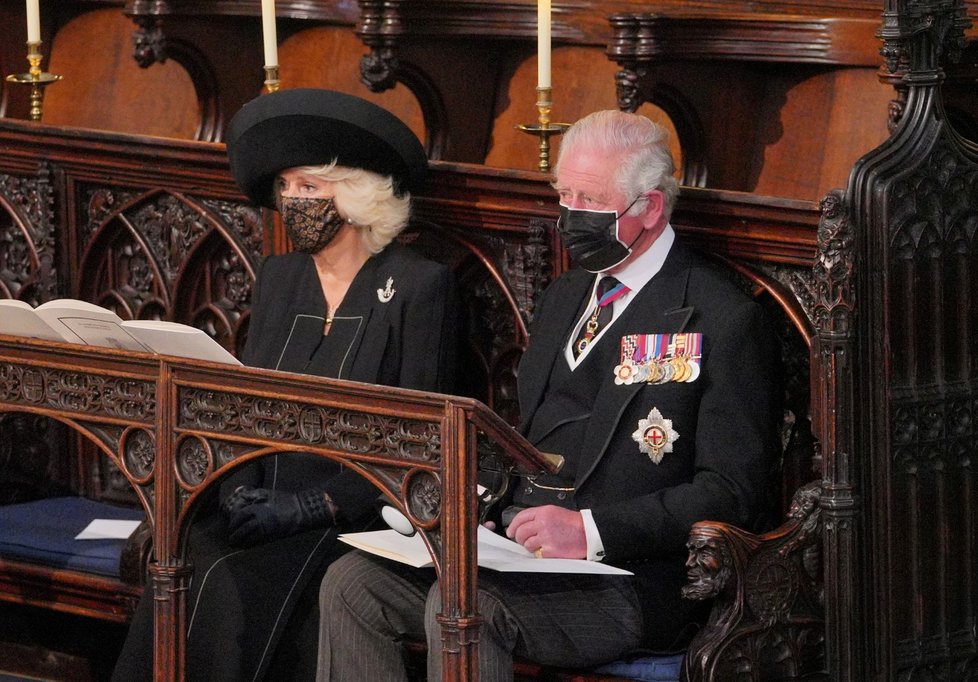 Pohřeb prince Philipa: Camilla a Charles