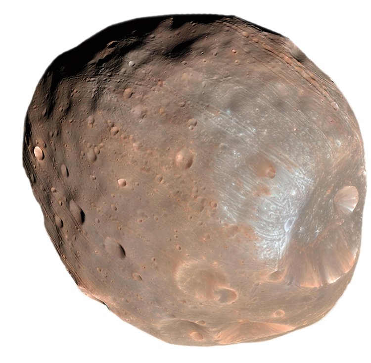 Měsíc Phobos na snímku ze sondy MRO