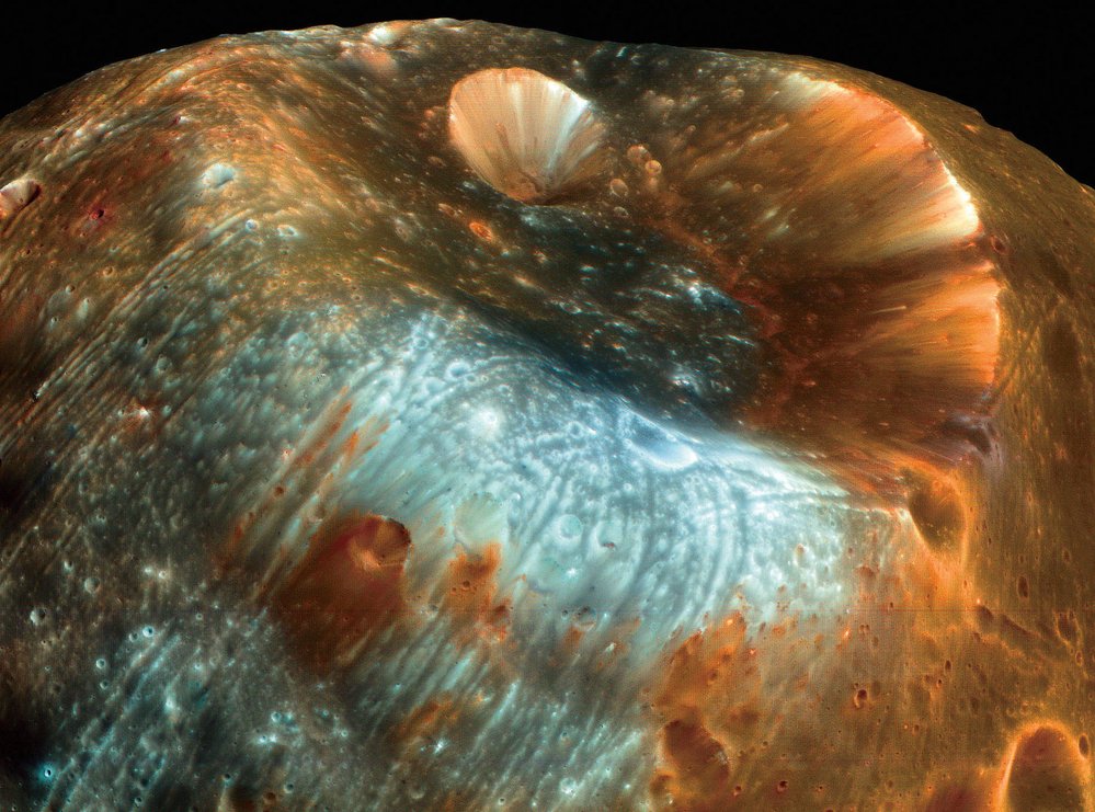 Povrch měsíce Phobos