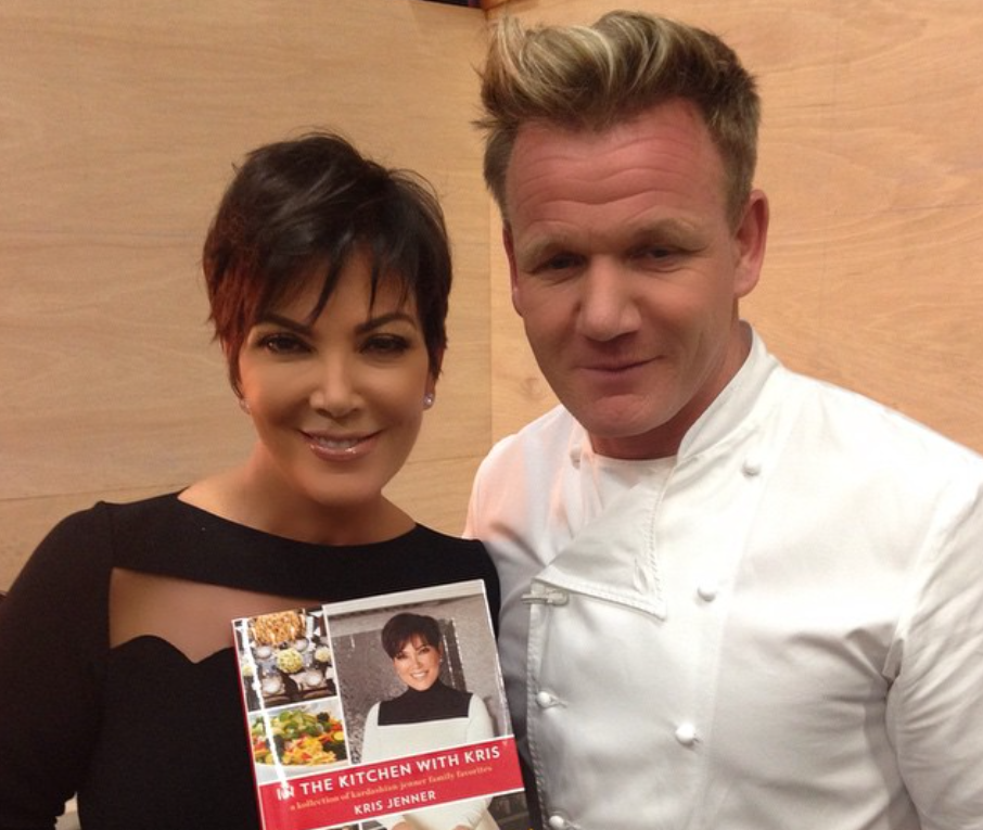 Kris Jenner a Gordon Ramsay, jako by je někdo vyžehlil