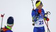 Ukrajinský mistr světa v biatlonu Dmytro Pidručnyj brání svoji rodnou vlast