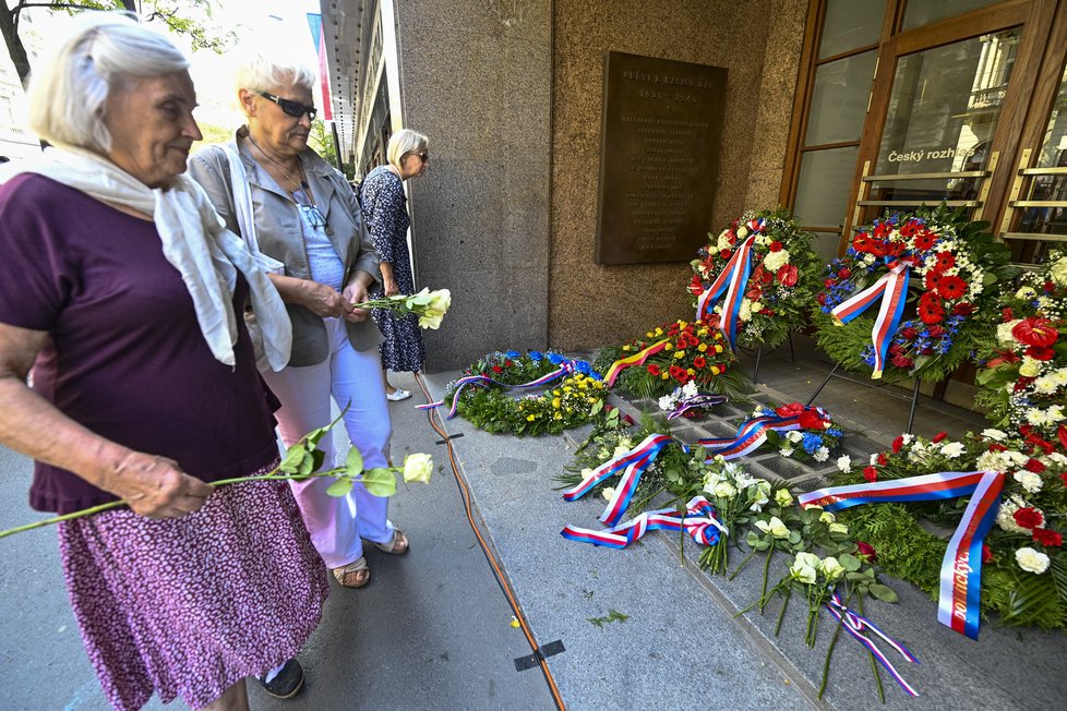 Vzpomínková akce k uctění památky obětí invaze vojsk Varšavské smlouvy ze srpna 1968 v Praze (21.8.2021)