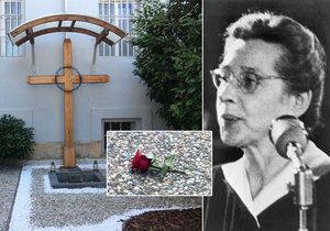 Místo, kde naposledy vydechla Milada Horáková a desítky dalších obětí zlovolného komunistického režimu, dodnes připomíná vztyčený dřevěný kříž s ostnatým věncem.