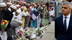Londýnský starosta Sadiq Khan měl proslov při pietě za oběti teroru na London Bridge.