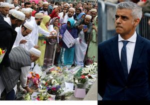 Londýnský starosta Sadiq Khan měl proslov při pietě za oběti teroru na London Bridge.