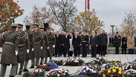 Pieta na Vítkově: Nenechali si ji vedle Pavla ujít ani Babiš či Okamura (28.10.2026).