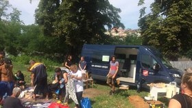 Piknik pro lidi bez domova v Praze. (13. září 2021)