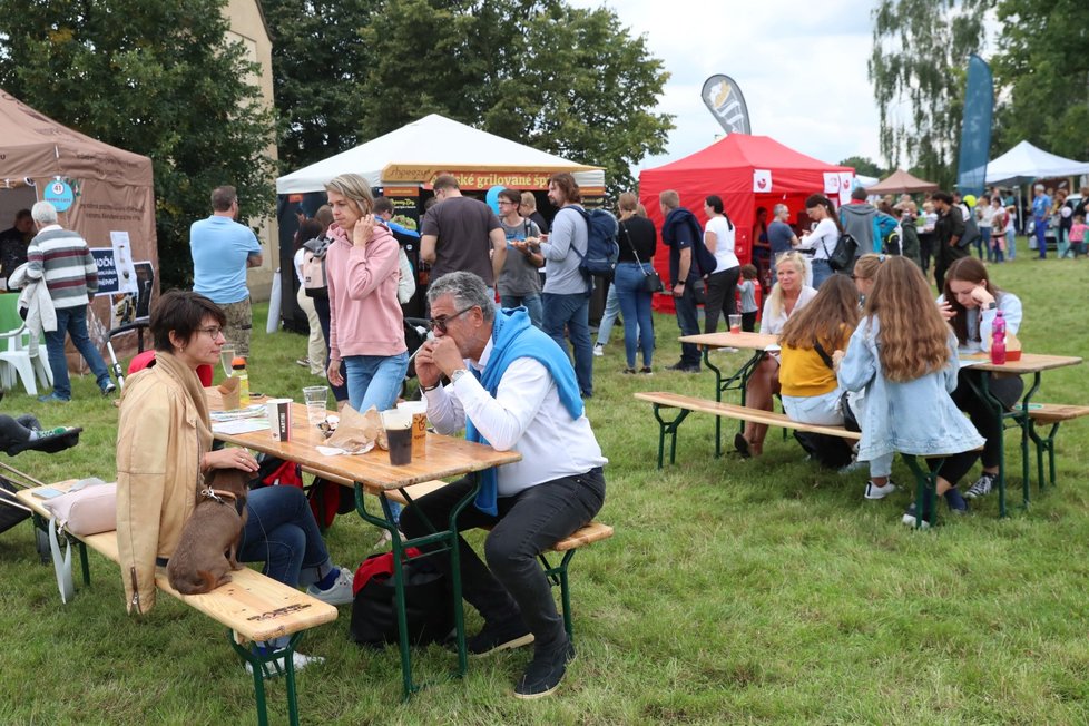 Tradiční F.O.O.D. piknik v parku Ladronka. Pro návštěvníky je k dispozici 120 stánků a food trucků, které nabízejí jídlo z různých koutů světa.