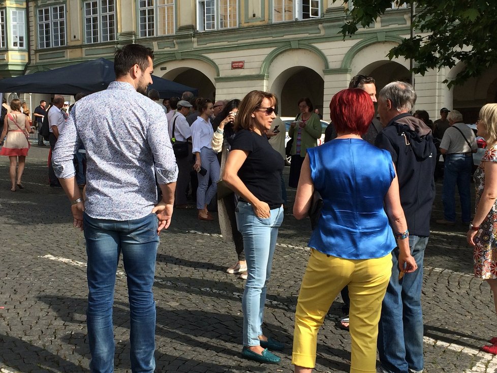 Primátorka Adriana Krnáčová si na pikniku povídala s lidmi.