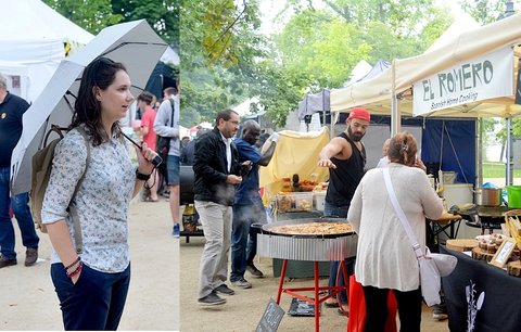 Pražskému pikniku na Střeleckém ostrově nepřálo. Návštěvníci hodovali pod deštníky