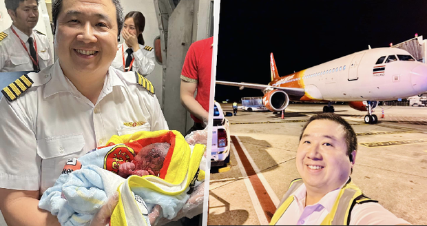 Pasažérka porodila na záchodě v letadle: Dítě pomohl přivést na svět statečný pilot! 